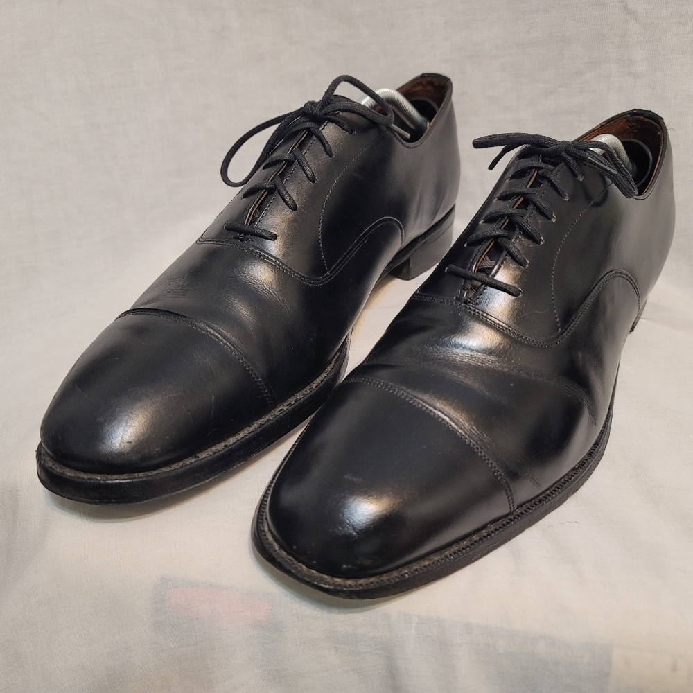 Church's Custom Grade Men Size 11.5C Black Leather Captoe Oxford Dress Shoes - Picture 4 of 12